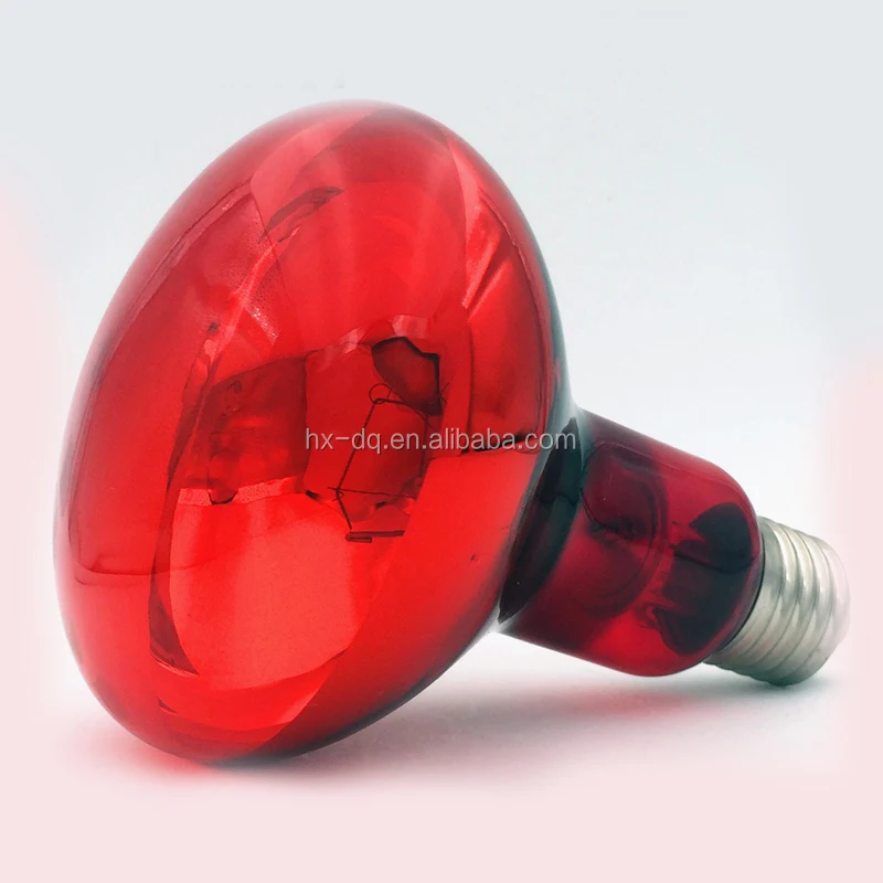 E26 E27 R63 100W 150W 200W 250W 375W Red Glass Infrared Heat