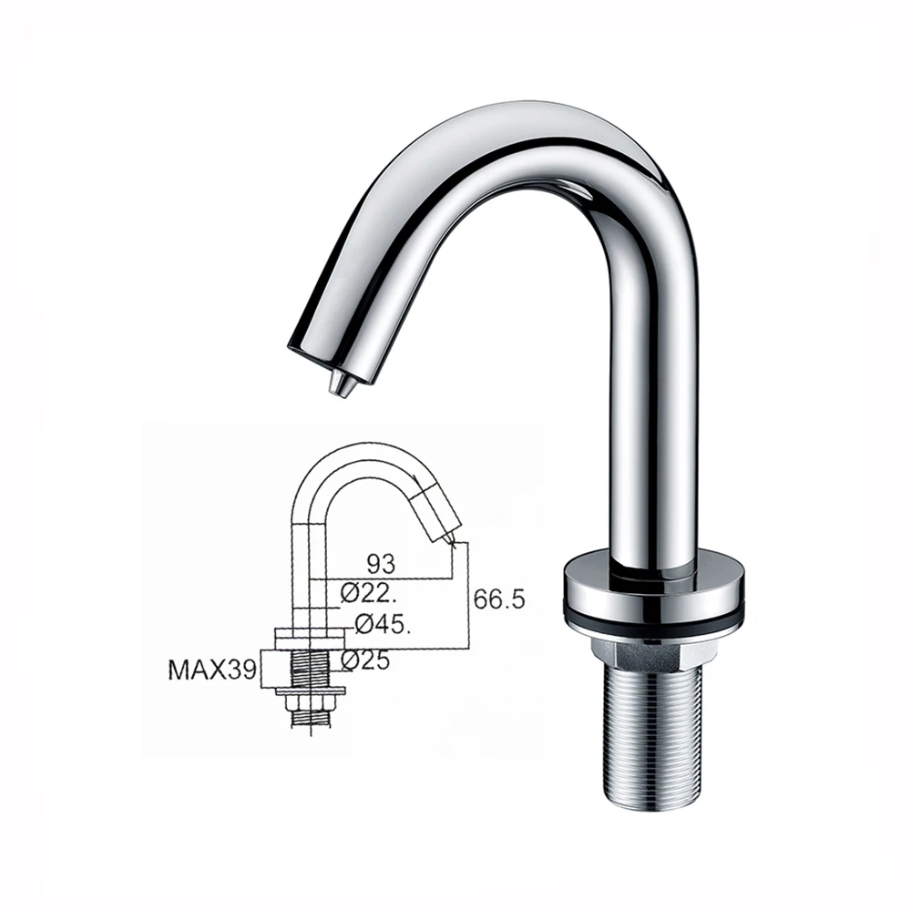 Hotel fittings chrome bathroom sensor automatic soap dispenser