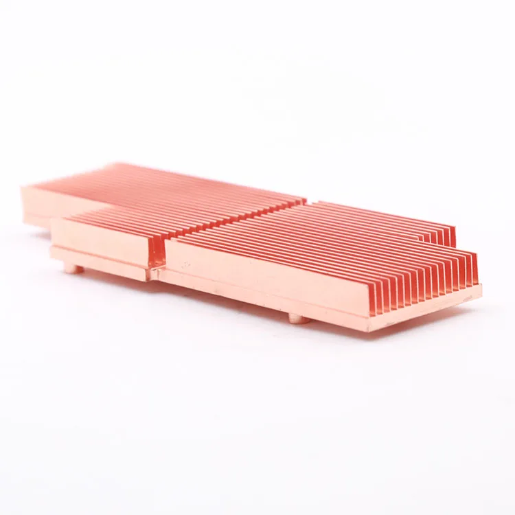 Wholesale Large Copper Heatsink, China Cu Radiator, Precision Machining Service