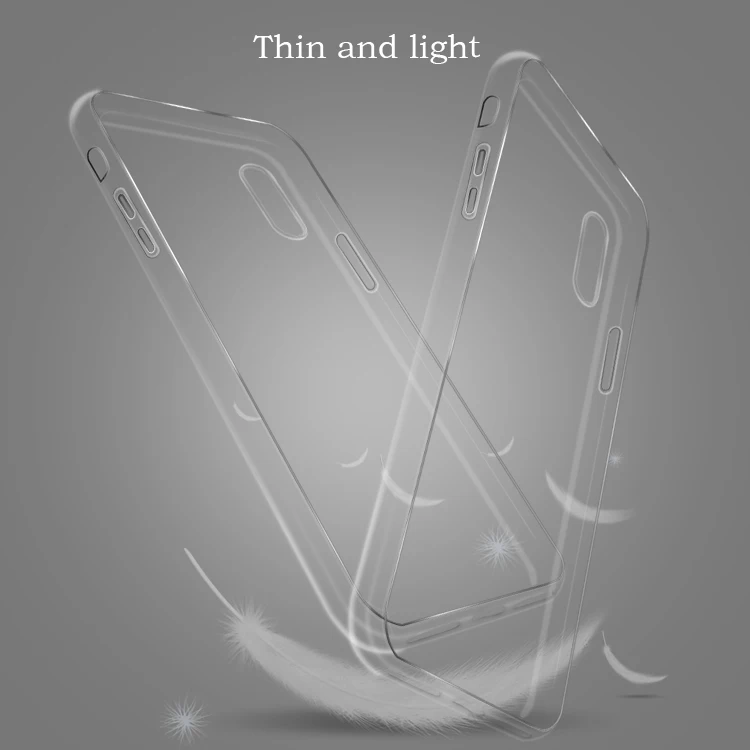 Прозрачный мягкий ТПУ чехол для мобильного телефона для iPhone X 10 с поддержкой беспроводной зарядки