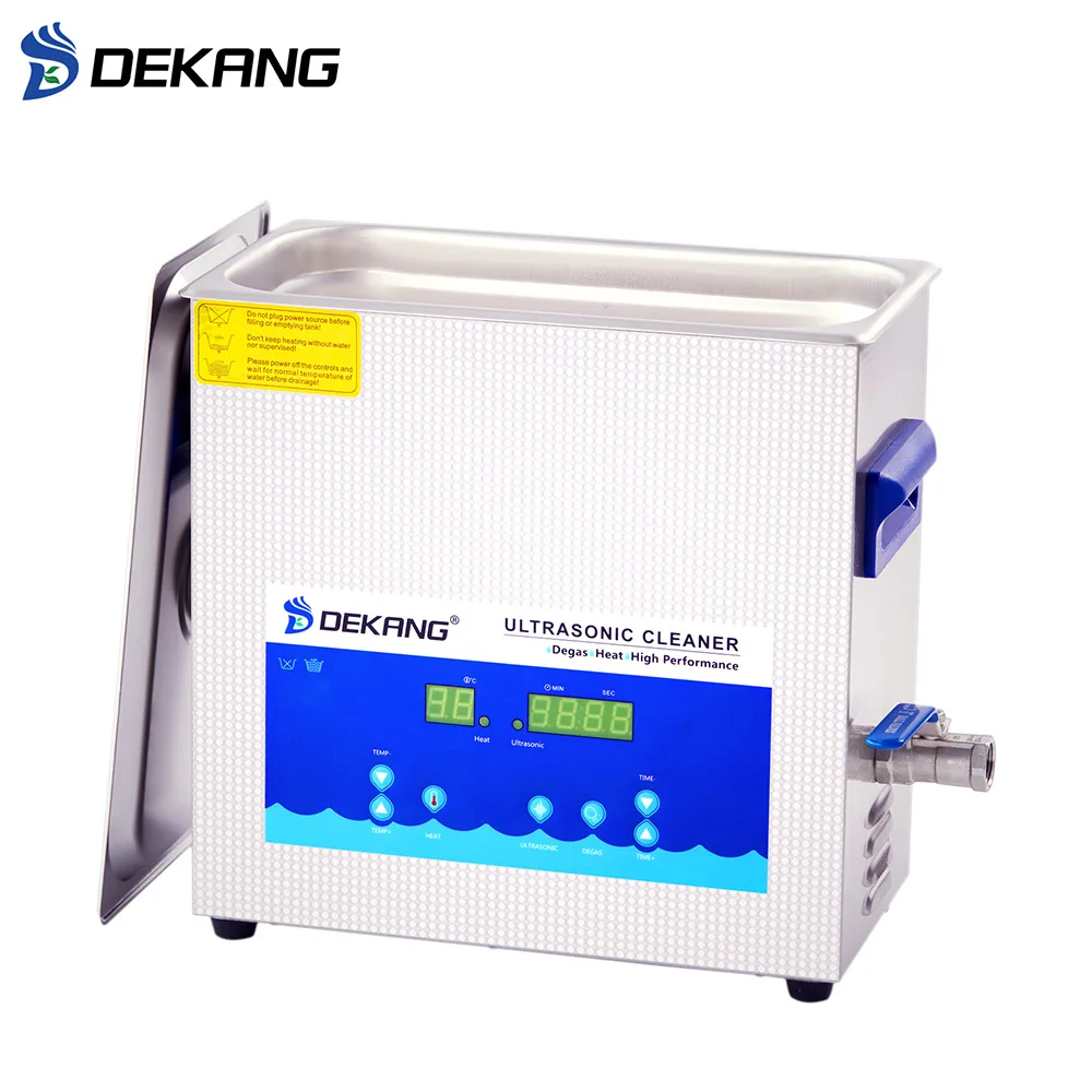 6L Digital 28khz 40khz ultrasonic cleaner with degas mode for electrical parts PCB board cleaning