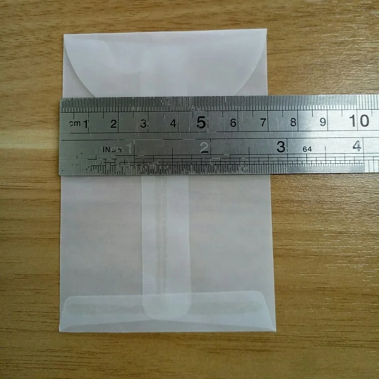
Low Price Custom Mini Translucent Waxed Sulfuric Acid Paper Envelopes 