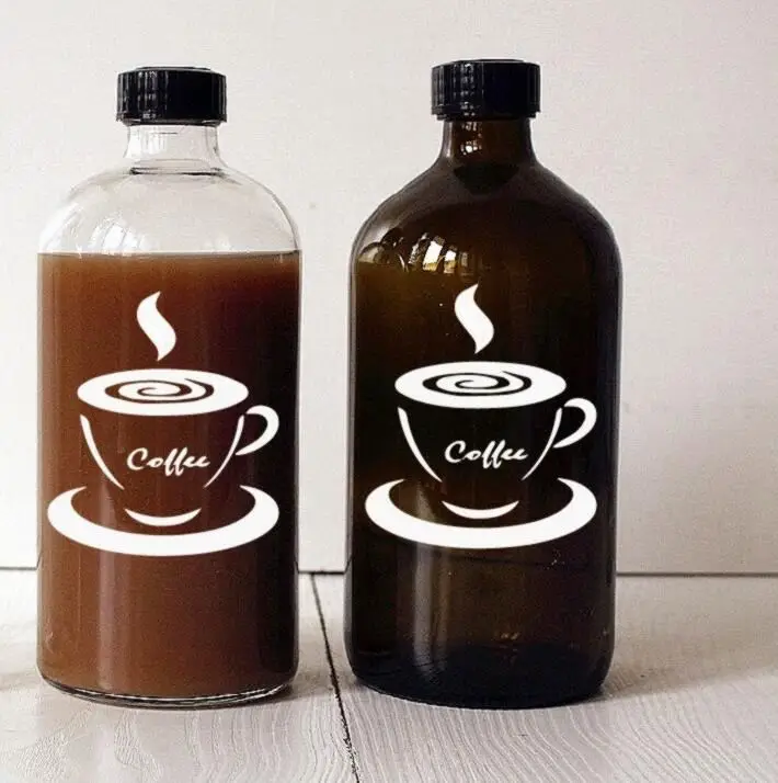 Rectangle 300Ml Drinking Glass Perfume Spray Bottle For Milk And Juice