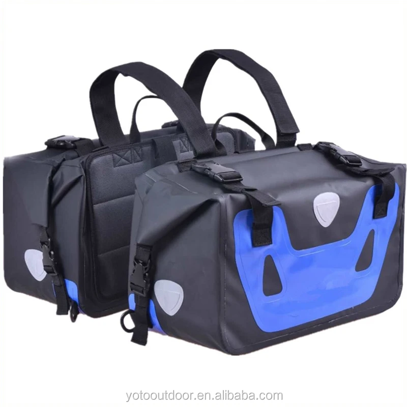 2019 Hot Sale PVC Tarpaulin Waterproof Motorcycle Side Tail Saddle Bag 25L for Cycling