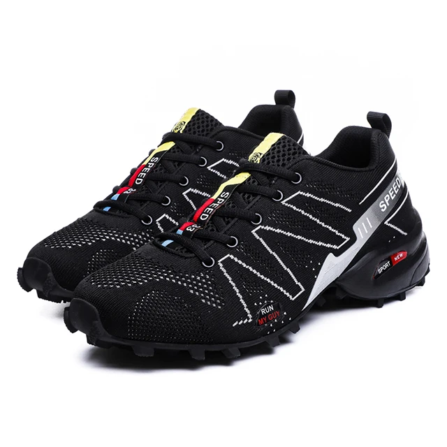 
Wholesale men casual sport fashion Flying woven non-slip outdoor high quality shoes 