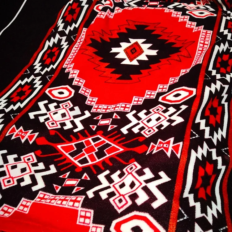 Best price wear resistant printed polyester weft knitted fabric for carpet