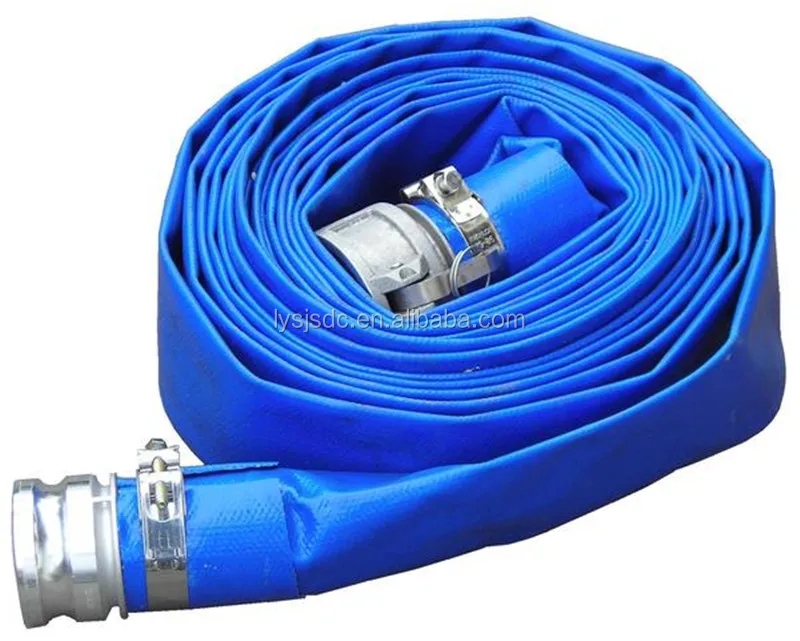 3 inch PVC Layflat Pipe / Blue PVC Water Discharge Hose / Water Irrigation Hose