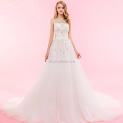 RSW1329 A Line Crystal Beads For Luxury Wedding Dress