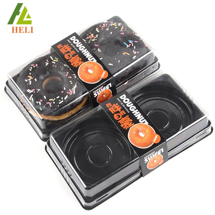 Food grade Plastic packaging box for donut