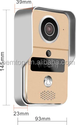 
Wifi Video Doorbell with 720HD 1.0MP Camera of 130 Degree Wide Angle Lens, Support Unlock by Ic Card and APP of android &ios 