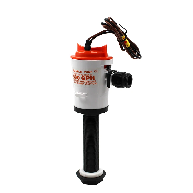 12V Baitwell Livewell Pump Submersible Cartridge Boat Bilge Pump 350/600/800GPH