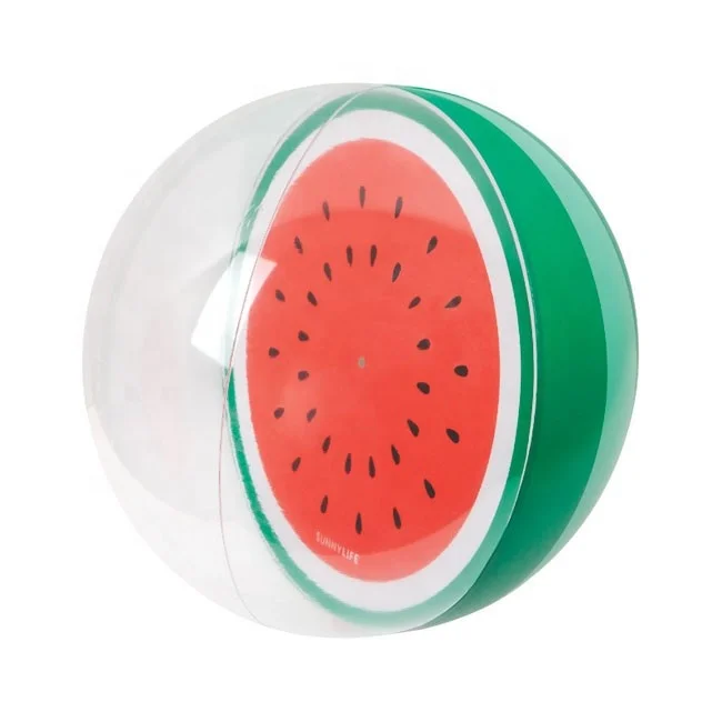 Factory cheap price inflatable children toys watermelon pvc fruit beach ball for sale