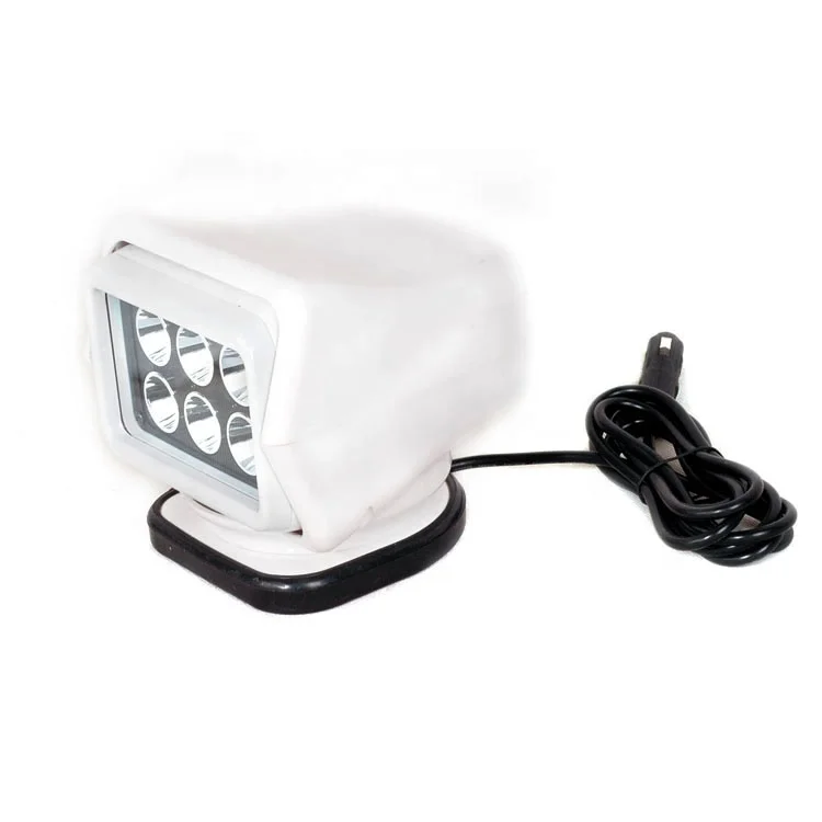 Good quality 7inch 30w remote control led search light for tower marine boat car