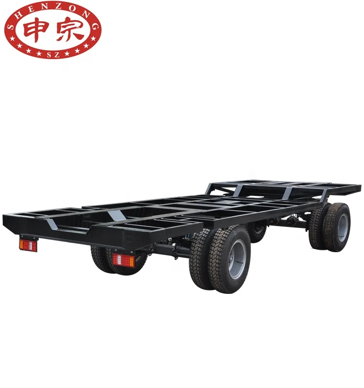 Good quality factory plant usage forklift tow trailer skeleton chassis for sale