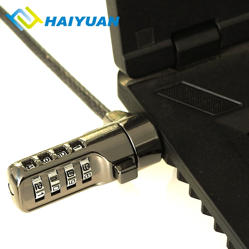 Anti-thief Code Lock Laptop Computer Black Electroplating Laptop Combination Lock Security Cable Notebook Security Cable