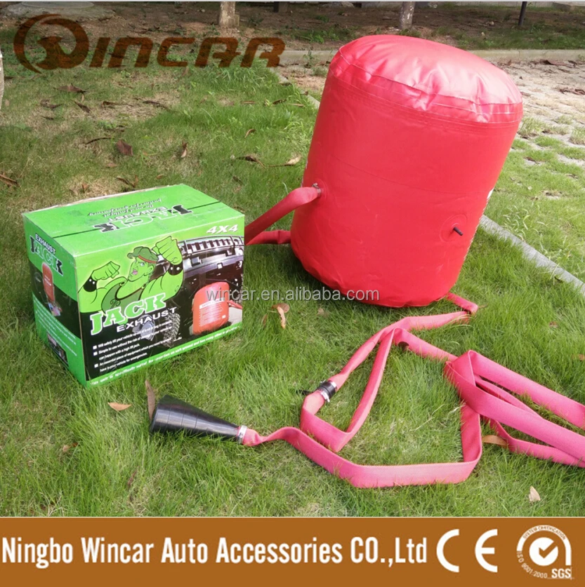 4.2 Tonne Car Exhaust air jack , air lift jack with Compact hand carry-bag