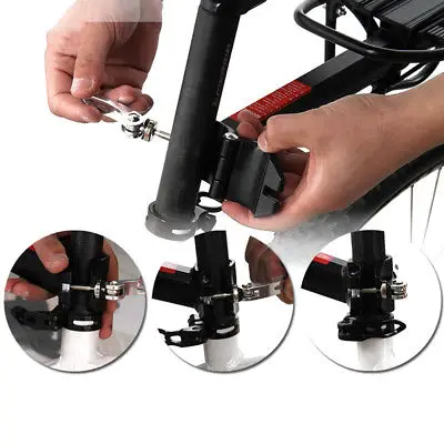 Back Rear Rack Alloy Bike Bicycle Seat Post Frame Carrier Holder Cargo Rack