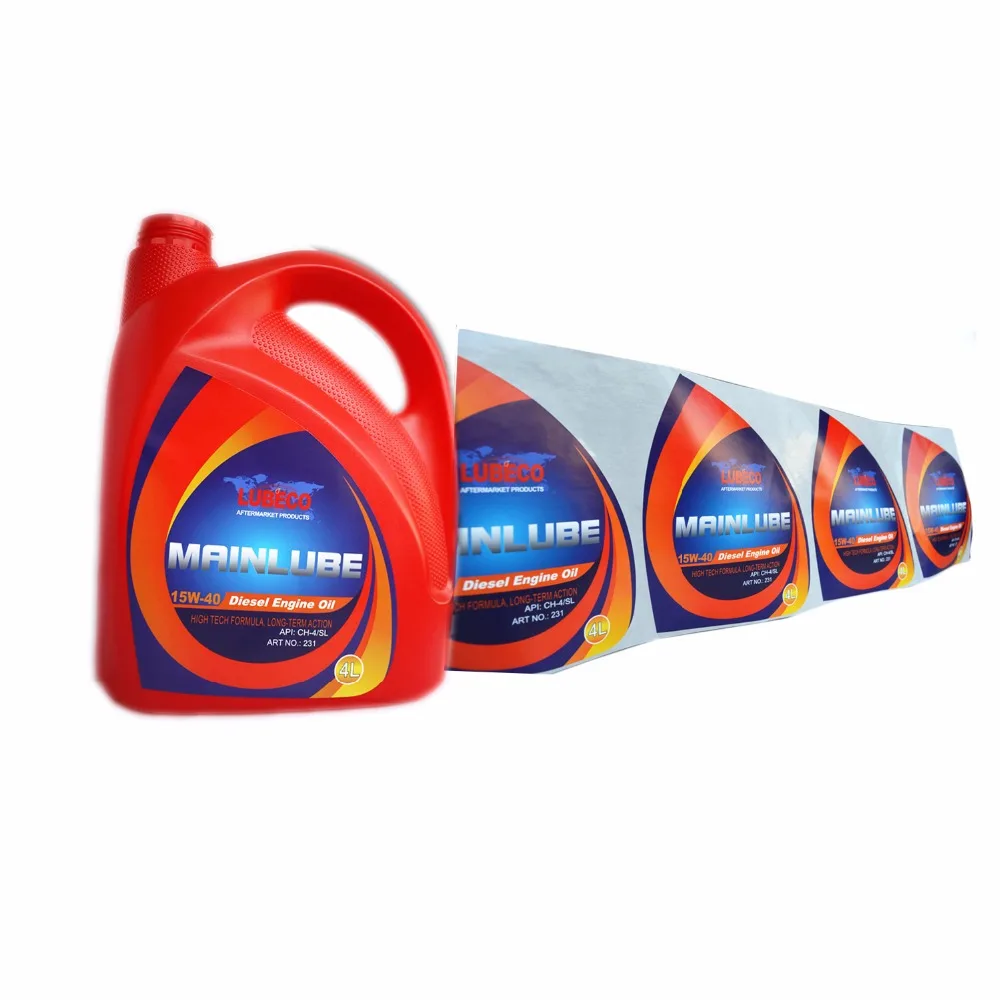 Custom high quality PP PET engine oil label sticker