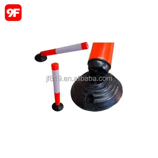 Rubber base flexible post rubber bollard