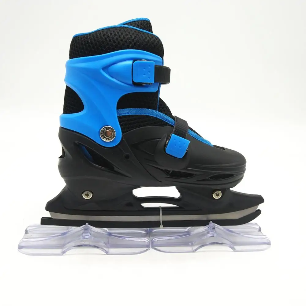 Happy star Adjustable ice skates,colorful wholesale ice skate shoes