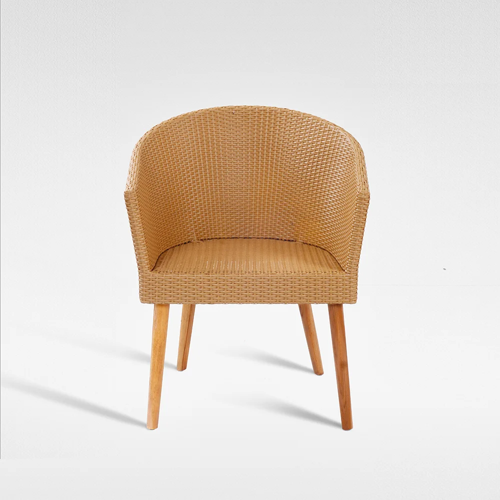 High Quality Synthetic Rattan Chair with Armchair Rattan for Livingroom and Outdoor Furniture