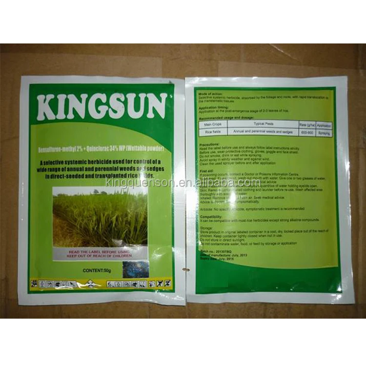 Король Quenson Индивидуальные Метки bensulfuron-метил Органических Пестицидов