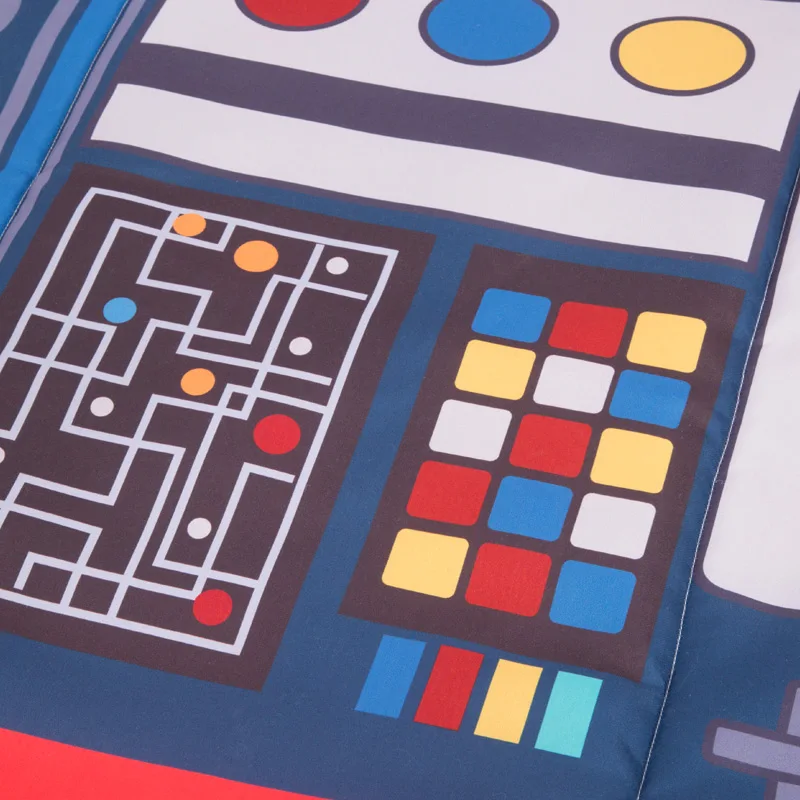 Red rocket style bracket game educational toys baby activity mat