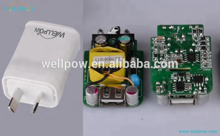 Wholesale White quick charge 5v 1.2a mobile phone battery charger