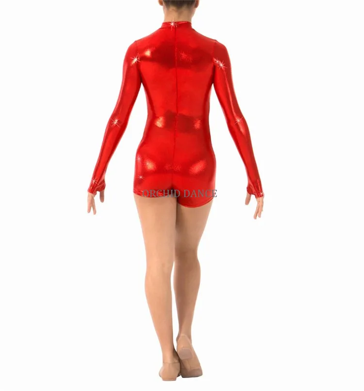 Оптовая продажа с фабрики блестящие гимнастические унитазы из лайкры с длинным рукавом для женщин