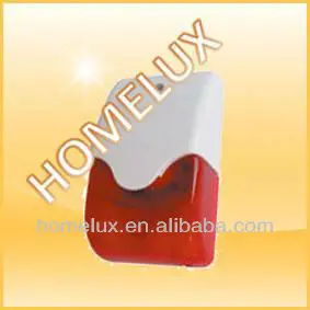 свет строба и пожарной сирены для тревоги