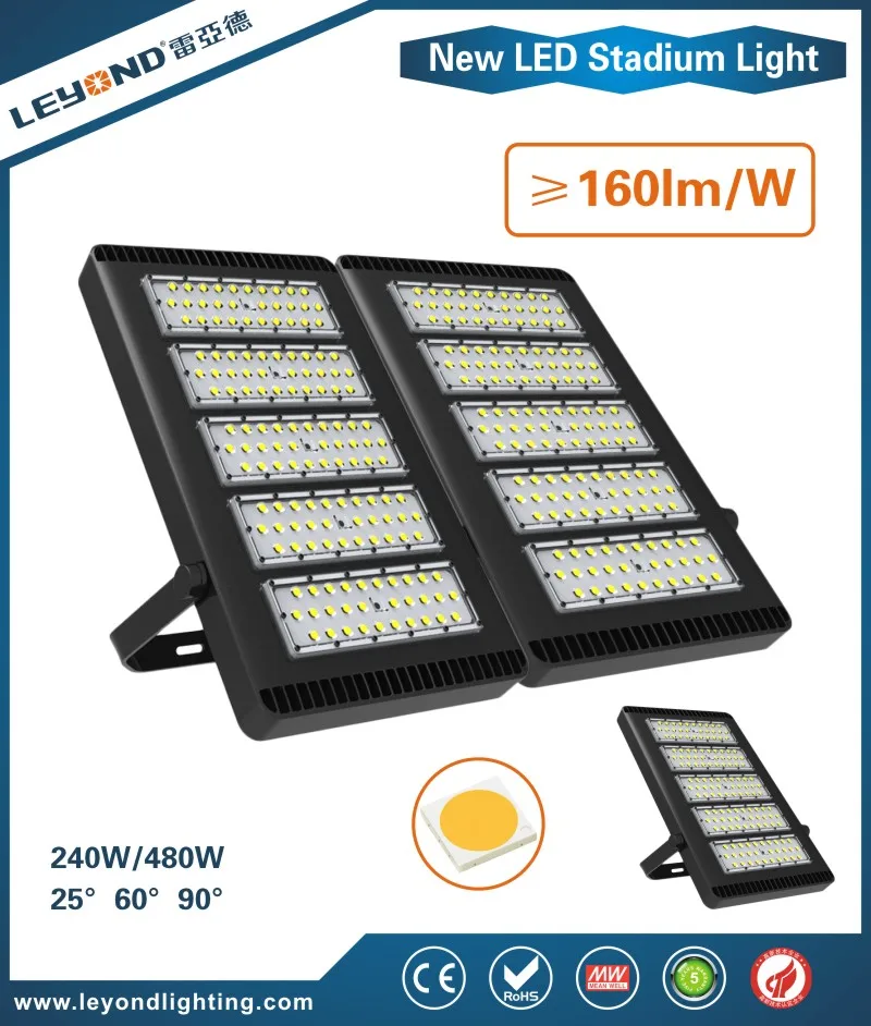 5 years warranty 240w led stadium flood light with luxeon 5050 led and Meanwell driver 160lm/w