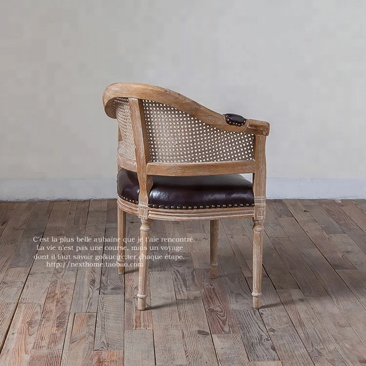 
Dining Ghost Wooden Design Room Coffee Shop Restaurant Cafe Cheap Table Wood Rattan Arm Chair 