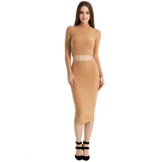 Women Sexy Two Piece Set Party Summer for Women Crop Top Skirt Bodycon Short