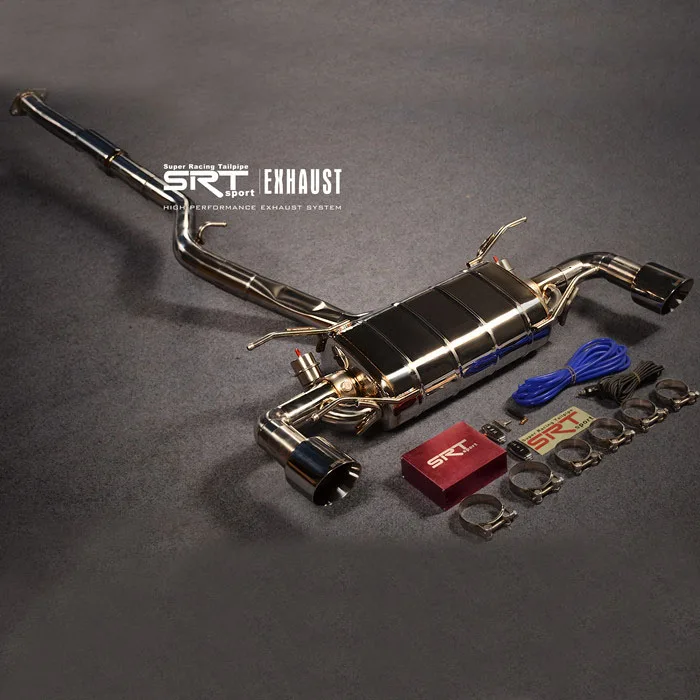 Exhaust system for Subaru downpipe with catalytic cat back with valve control stainless steel material losslee original car