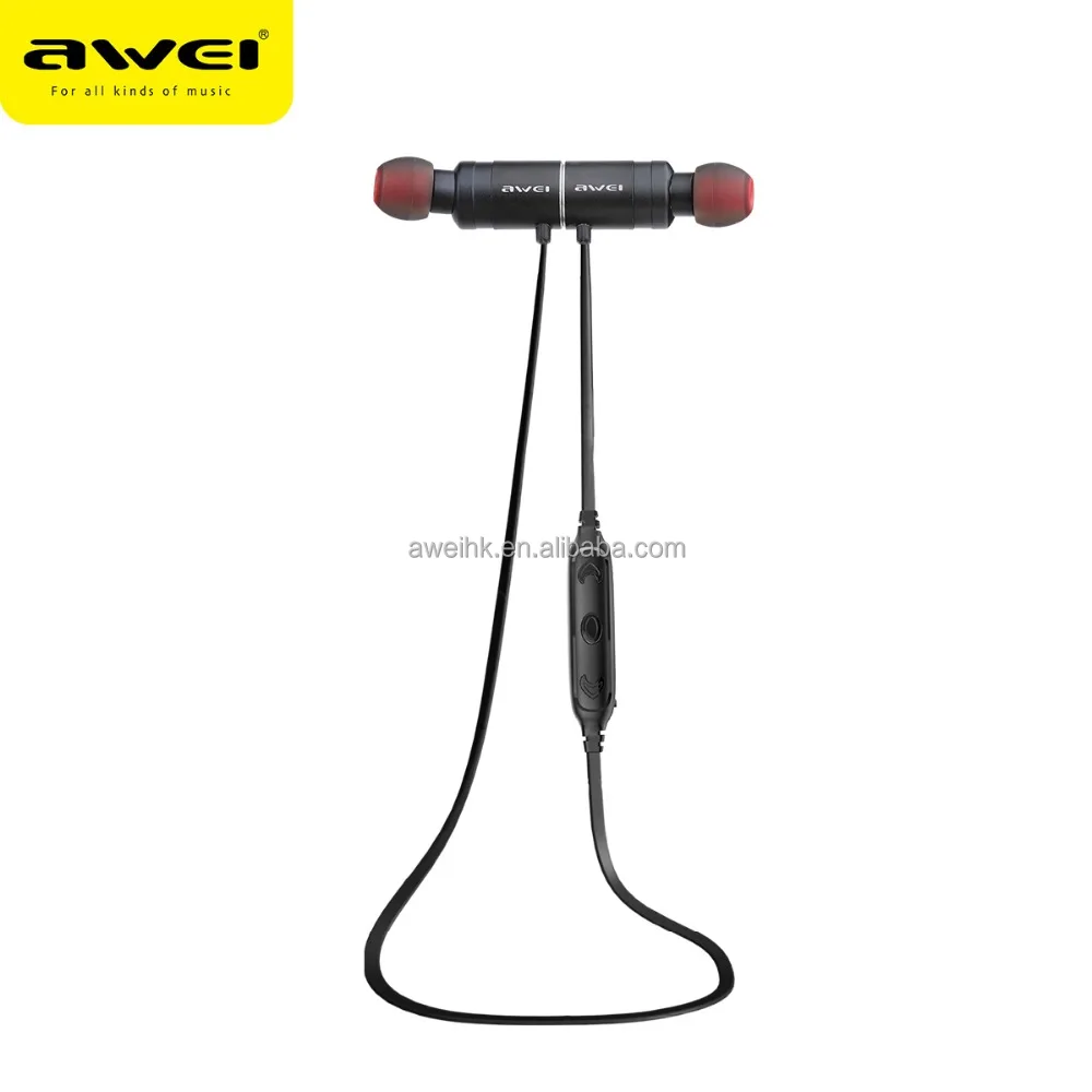 AWEI AK8 CE ROHS FCC Магнитный контроль Awei гарнитура Спортивная Bluetooth гарнитура