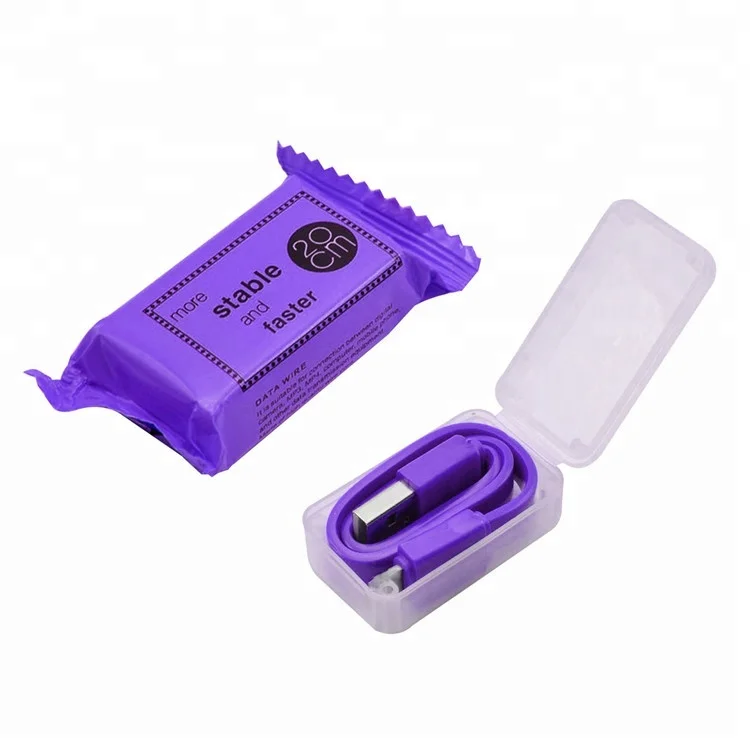 
Alibaba best sellers mini portable charger USB candy cable 