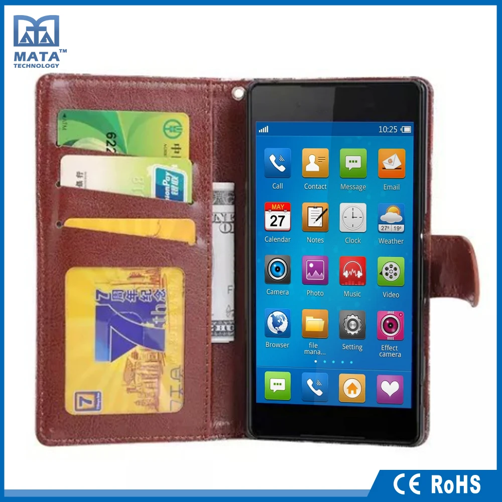 Custom Various Colors Stand Snap Leather Phone Case