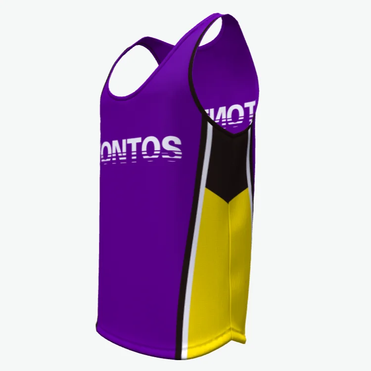 Tontos sportswear custom sublimation sleeveless t shirt men
