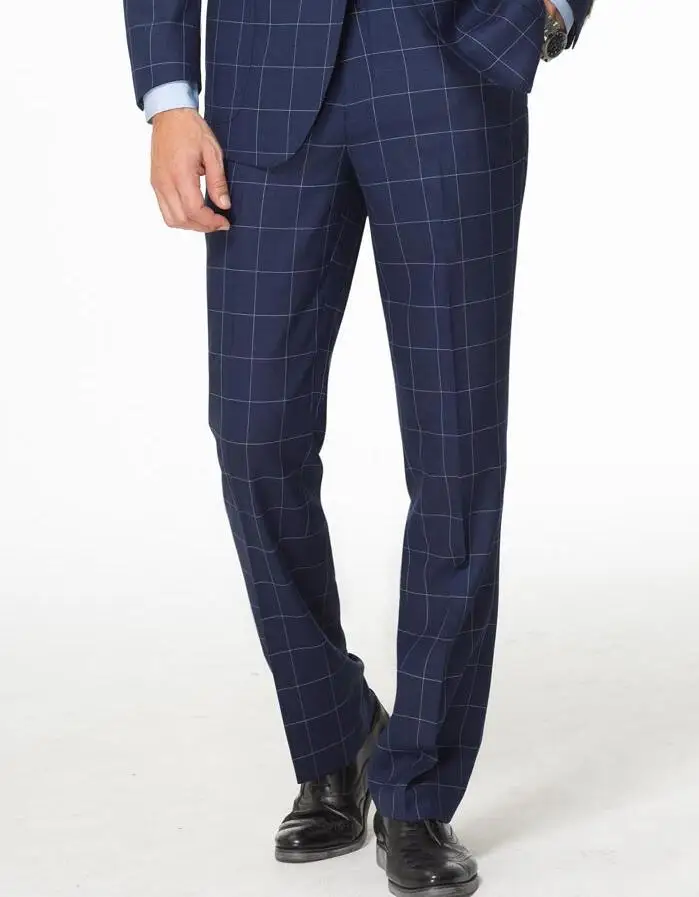 Factory supply 100% wool excellent quality fabric blazer wool men suits, made to measure pant coat design men business suits