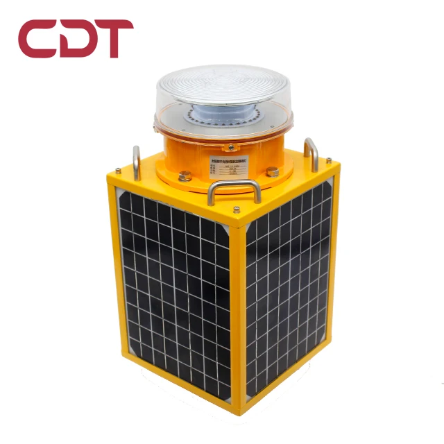 CK-15-T Solar-Powered Medium Intensity Building/Tower Warning Light,FAA ICAO Standard Solar Aviation Obstruction Light