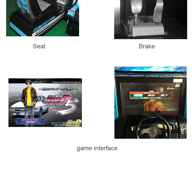 Newly designed coin operated arcade game simulator horse racing machine