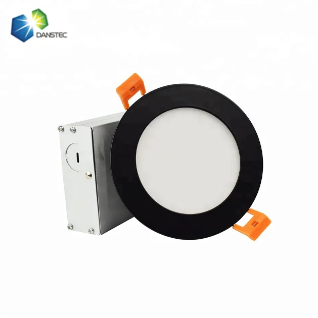 recessed led light ETL slim pot light 4' 9W led slim recessed downlight with junction box driver