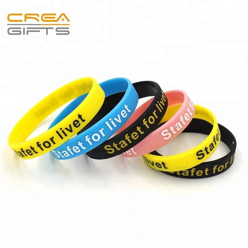 2024 Newest Custom Blank Event Imprinted Silicone Wristband For Promotion Bracelets Gifts