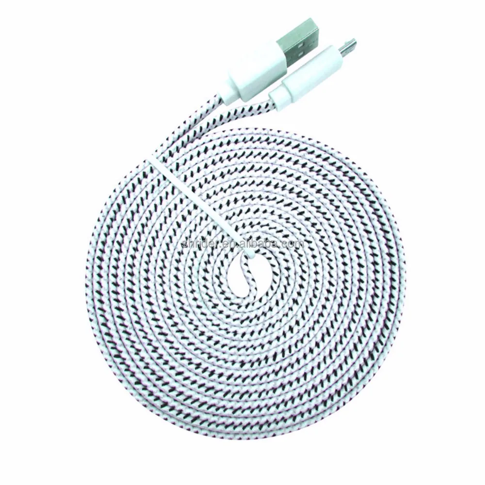 
 Плоский плетеный высокоскоростной usb-кабель 2,0 Версия 28awg 2c 24awg 2c  