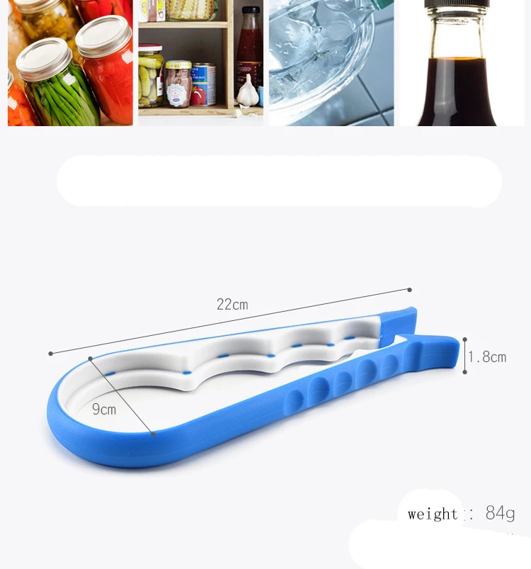 New Kitchen Tool plastic twist cap bottle opener  Multi-size Jar Glass Lid Bottle  Soft Drink Can Jar Opener