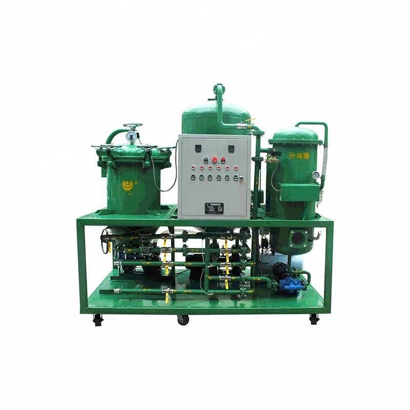 Machine waste oil purification