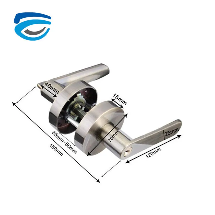 
Locksmith Supplies New Door Handle and Lock on the Door 