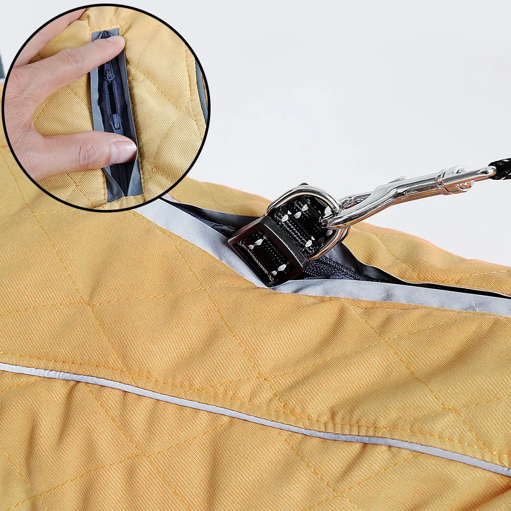 Hot selling luxury clothes Retro Design Bulk Big Dog Clothes Jacket Coat Quilted Reflective Pet Dog Cloth dog jacket