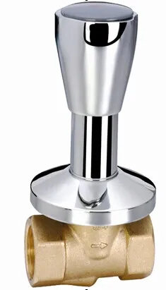 Brass stopcock valve with rose handle, YT1500