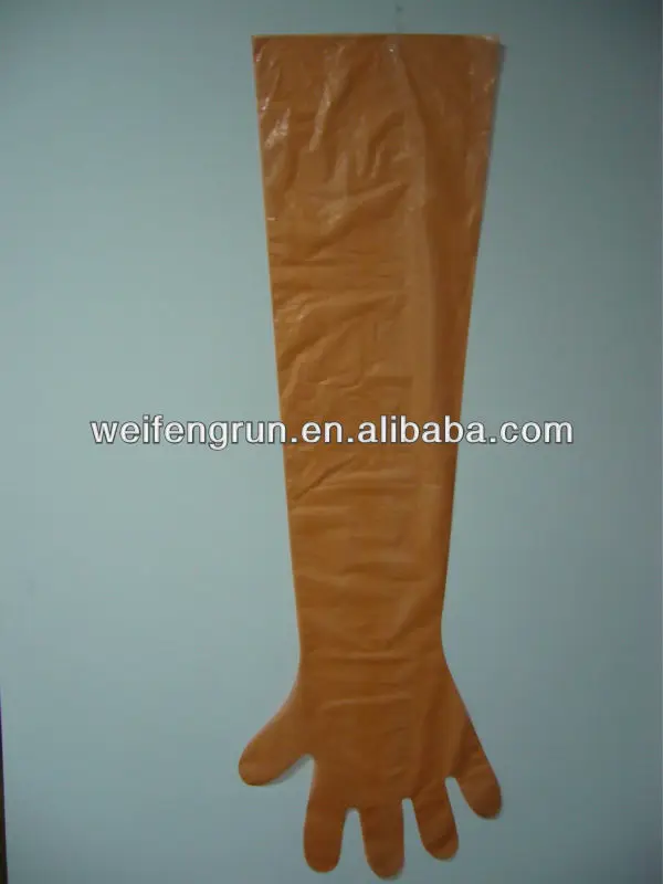 Одноразовые ветеринарные перчатки с длинным рукавом